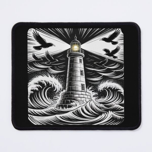 Item preview, Quadra Island sea and lighthouse designed and sold by DamioPolArt.