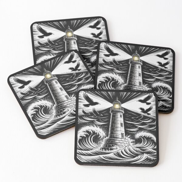 Item preview,  Quadra Island sea and lighthouse designed and sold by DamioPolArt.
