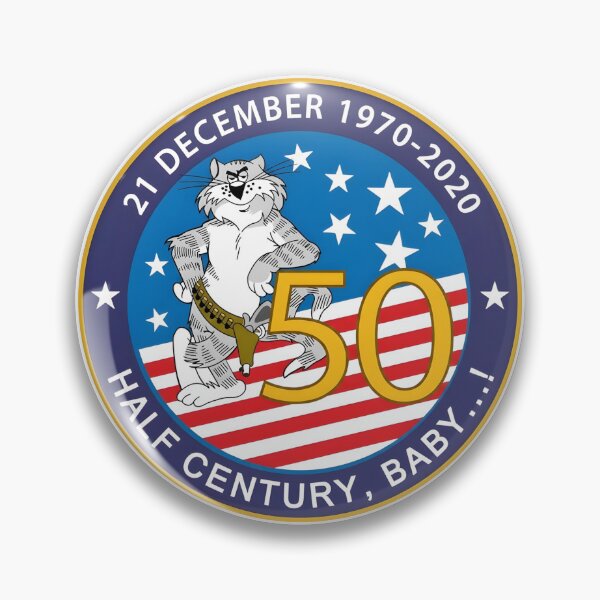 Item preview, F-14 Tomcat 50th Anniversary "Half Century, Baby...!" Commemorative Emblem designed and sold by CharlieDesings.