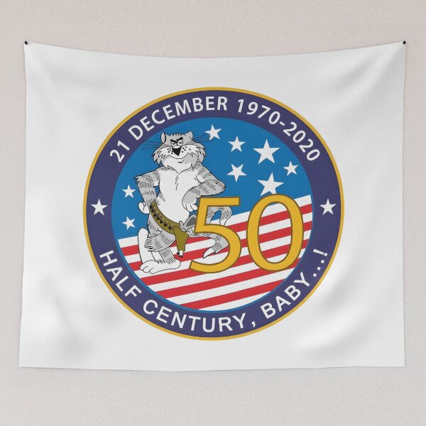 Item preview, F-14 Tomcat 50th Anniversary "Half Century, Baby...!" Commemorative Emblem designed and sold by CharlieDesings.