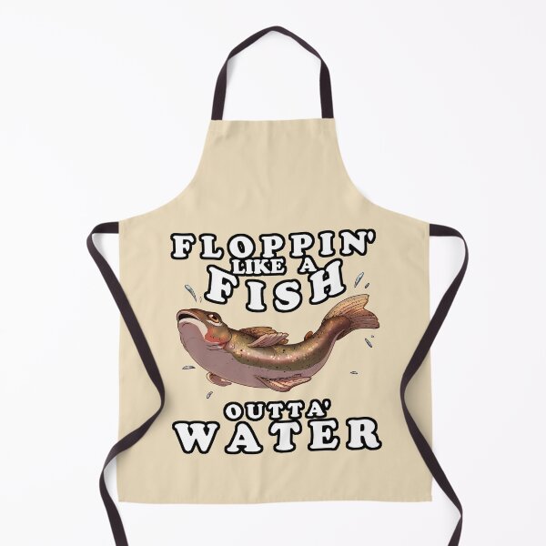 Item preview, Floppin' Like a Fish Outta' Water (Outlined) designed and sold by ArchASquirrel.