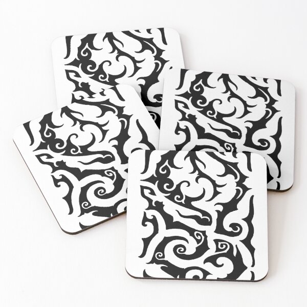 Item preview, Flowing Tribal Pattern – Abstract Organic Blackwork designed and sold by JFOdesign.
