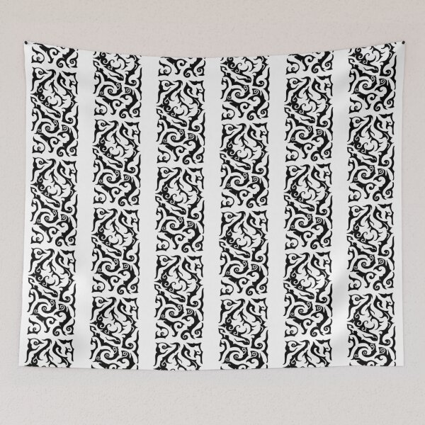 Item preview, Flowing Tribal Pattern – Abstract Organic Blackwork designed and sold by JFOdesign.