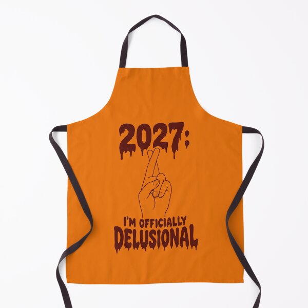 Item preview, 2027: I'm Officially Delusional — Edgy Gothic New Year Art designed and sold by MalisoStickers.