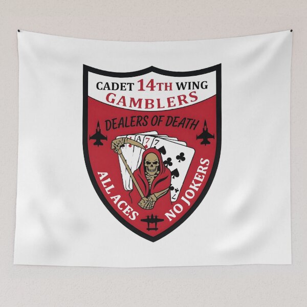 Item preview, Cadet 14th Wing "Gamblers" Shield Emblem designed and sold by CharlieDesings.
