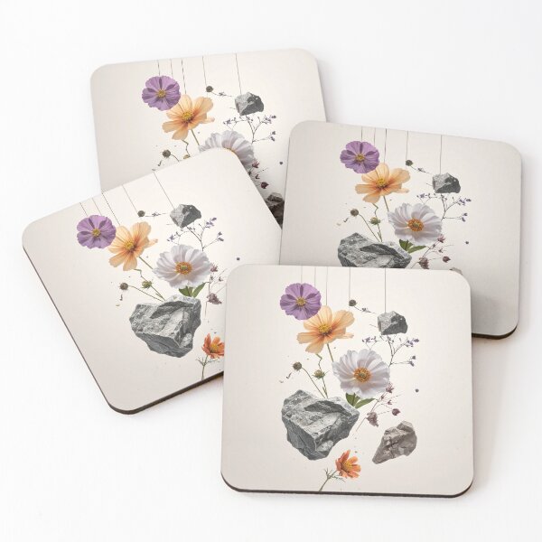 Item preview, Surreal Floating Wildflowers and Hanging Rocks Art designed and sold by Kavin786.