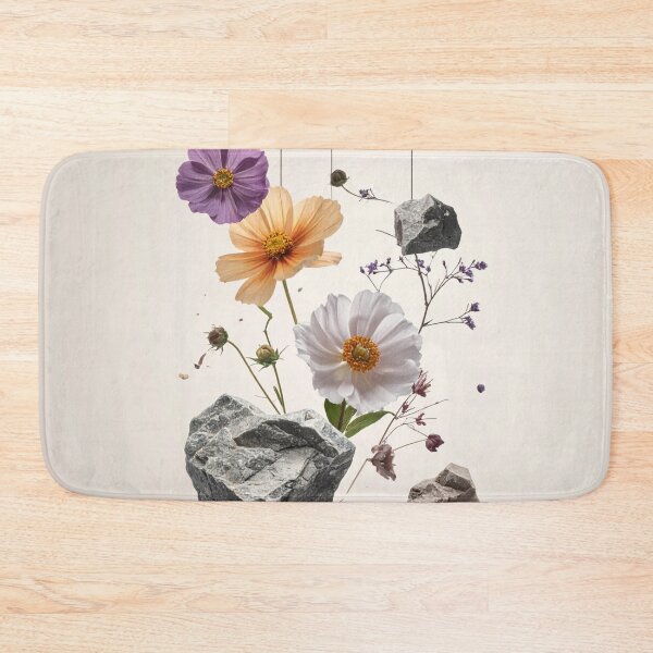 Item preview, Surreal Floating Wildflowers and Hanging Rocks Art designed and sold by Kavin786.