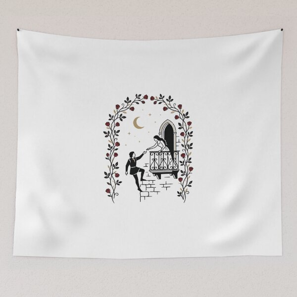 Item preview, Romeo and Juliet Rose Arch Balcony Lovers Design designed and sold by Fenay Designs.