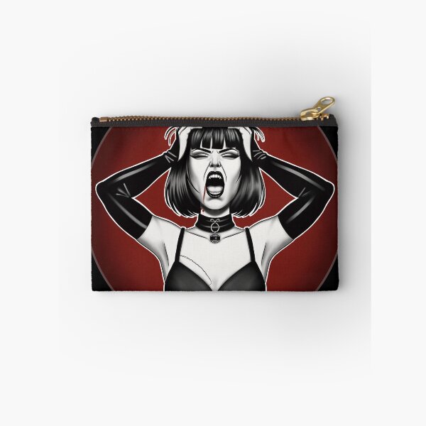Item preview, Ossi and her dolls: Ossi Screaming - Screaming Gothic Vampire Girl - Red and Black Dark Art designed and sold by Ossidiana..