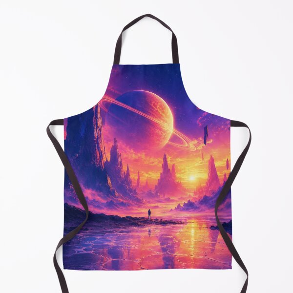 Item preview, Saturn Said Chill – Alien Sunset Fantasy Poster designed and sold by DrizzyV.