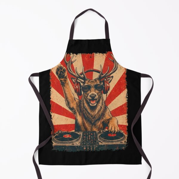 Item preview, Vintage DJ Deer With Headphones Art Animal Lover designed and sold by DoodleTortle.