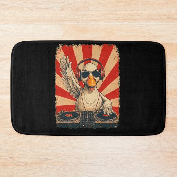Item preview, Vintage DJ Duck With Headphones Art Animal Lover designed and sold by DoodleTortle.