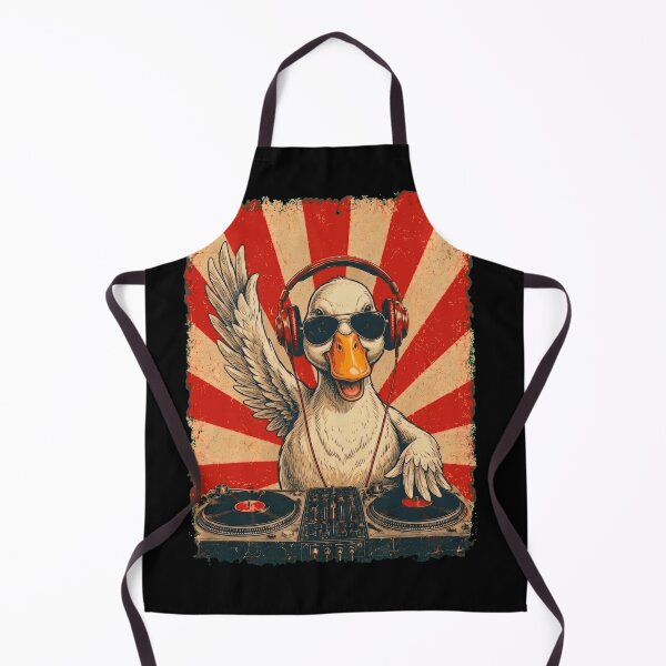 Item preview, Vintage DJ Duck With Headphones Art Animal Lover designed and sold by DoodleTortle.