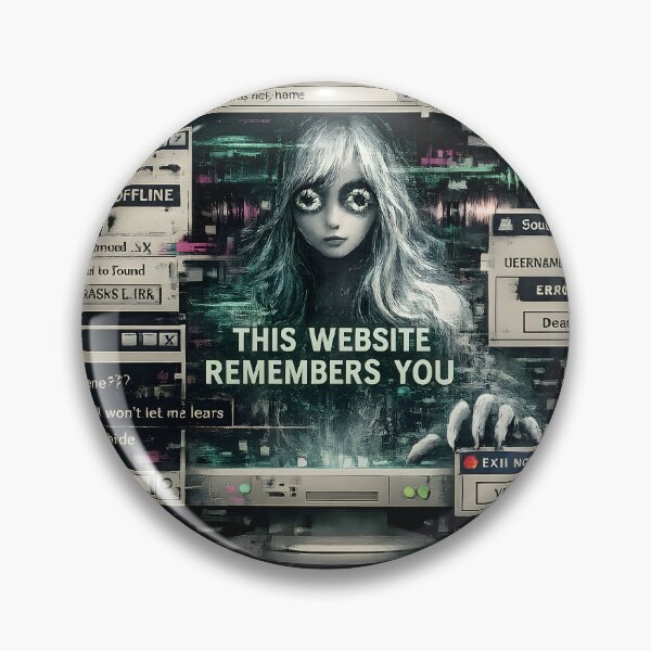 Item preview, Corrupted Windows XP Internet Horror Design - THIS WEBSITE REMEMBERS YOU designed and sold by Heretical-Crow.