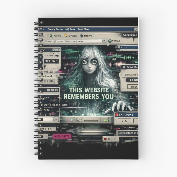 Item preview, Corrupted Windows XP Internet Horror Design - THIS WEBSITE REMEMBERS YOU designed and sold by Heretical-Crow.