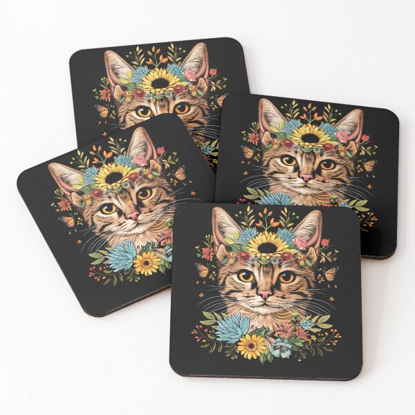 Item preview, Funny Bengal Cat Floral Colorful Boys Girls Kids designed and sold by rafaeltto.