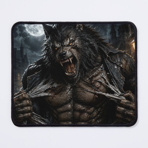 Item preview, Ripped Werewolf Shirt – Moonlit Gothic Alpha Beast Design designed and sold by The Confluence.