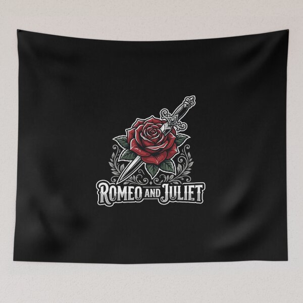 Item preview, Romeo and Juliet Rose and Dagger Romantic Design designed and sold by Fenay Designs.