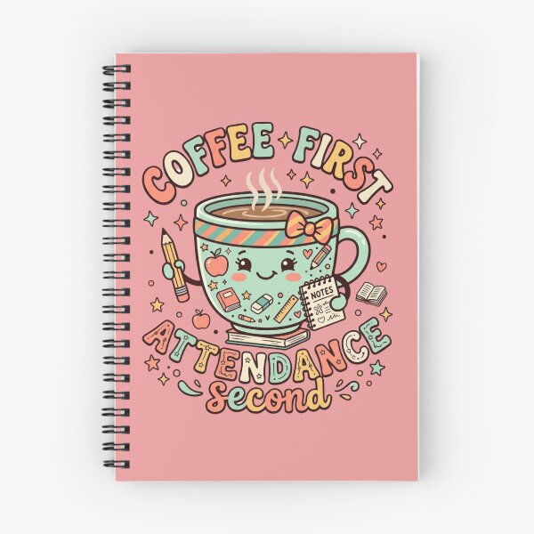 Item preview, Coffee First Attendance Second Teacher designed and sold by Black Signal.
