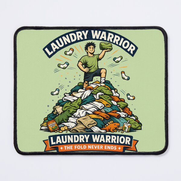 Item preview, Laundry Warrior Funny Dad Life Retro Design designed and sold by Artistry in Motion by MADsrecreation.