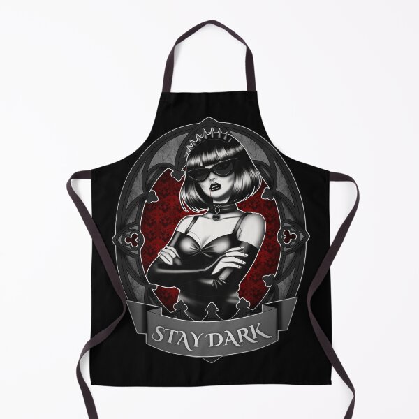 Item preview, Ossi and her Dolls: Stay Dark Gothic Art - Stay Dark Quote - Cool Gothic Vampire Girl designed and sold by Ossidiana..