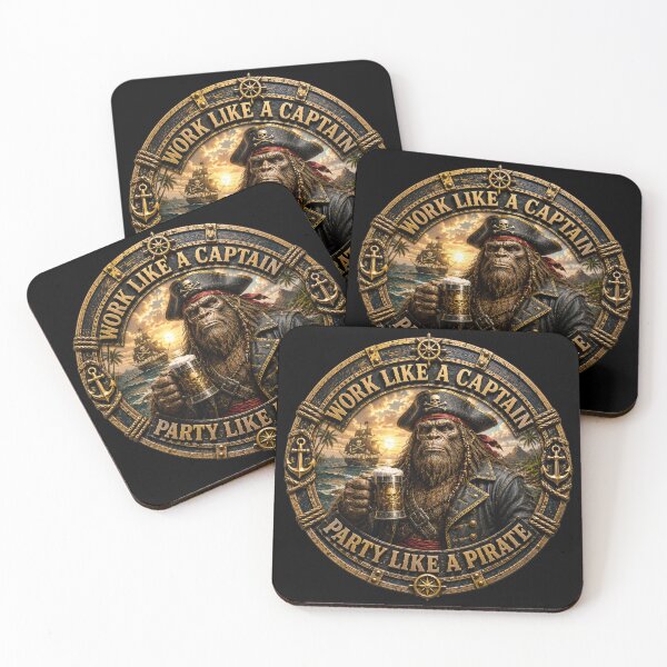 Item preview, Work Like a Captain Party Like a Pirate designed and sold by Bigfoot Fuel Co.