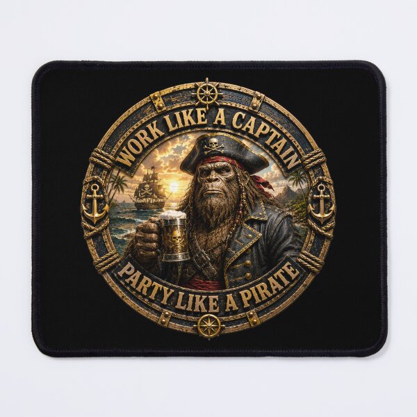 Item preview, Work Like a Captain Party Like a Pirate designed and sold by Bigfoot Fuel Co.