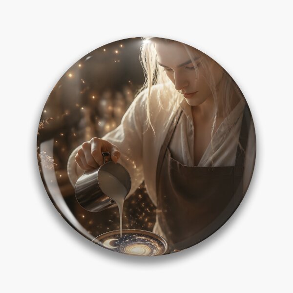 Item preview, The Elf Barista Who Poured Galaxies designed and sold by sigmaartstudio.