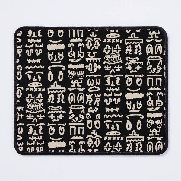 Item preview, Abstract Face Doodle Pattern – Minimal Urban Line Art designed and sold by felipemaldonadoart.