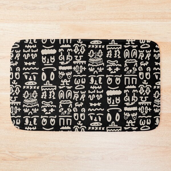 Item preview, Abstract Face Doodle Pattern – Minimal Urban Line Art designed and sold by felipemaldonadoart.