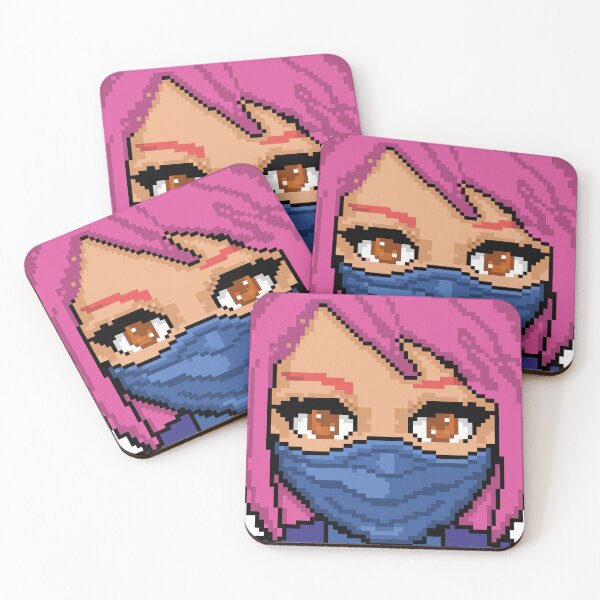 Item preview, Cute Pixel Art Anime Ninja Girl designed and sold by RetroRlx.