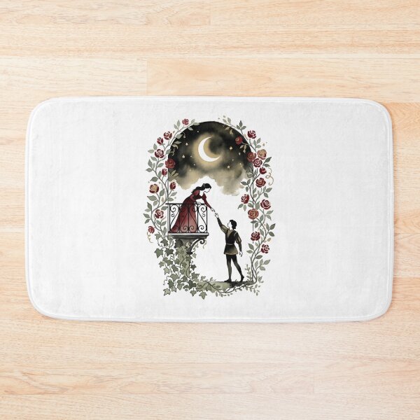 Item preview, Romeo and Juliet Watercolor Balcony Moon Design designed and sold by Fenay Designs.