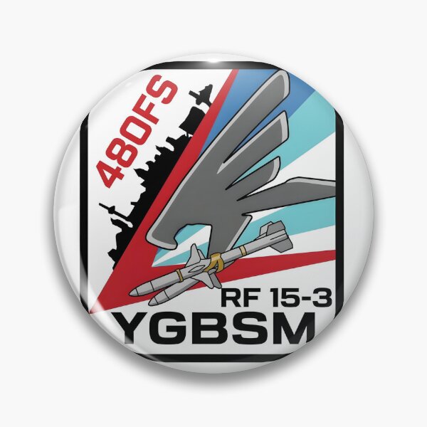 Item preview, 480th Fighter Squadron "YGBSM" Red Flag 15-3 Emblem designed and sold by CharlieDesings.