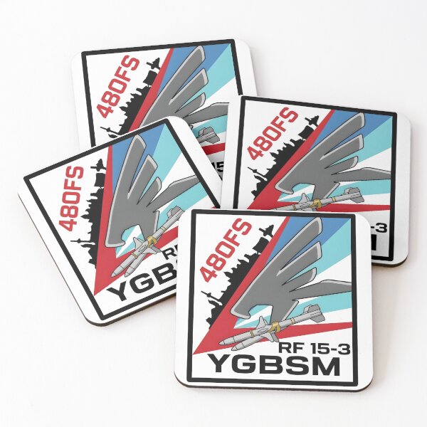 Item preview, 480th Fighter Squadron "YGBSM" Red Flag 15-3 Emblem designed and sold by CharlieDesings.