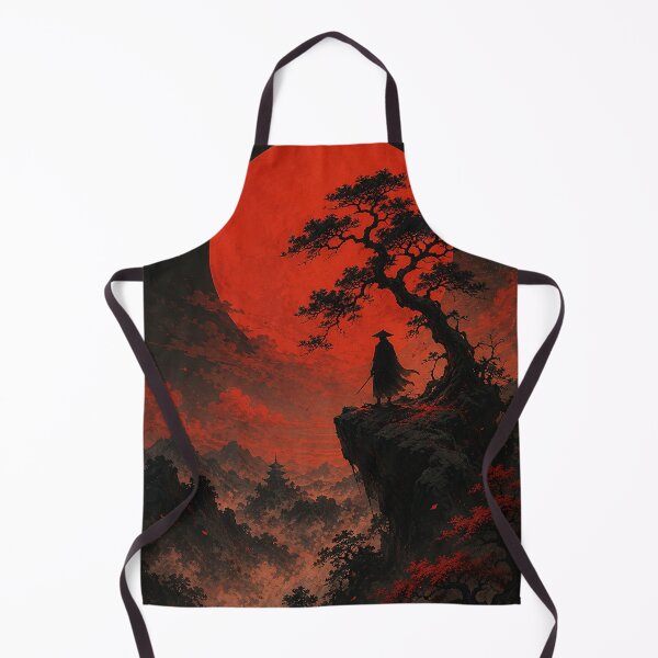 Item preview, Samurai Forgot His Umbrella – Red Moon Japan Fantasy designed and sold by DrizzyV.