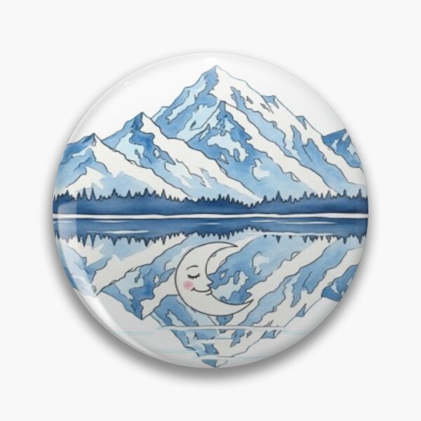 Item preview, Moonlit Reflection – Dreamscape Mountain Design designed and sold by Cristhian Almanza.