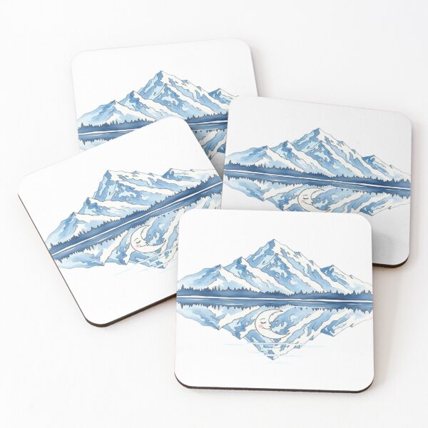 Item preview, Moonlit Reflection – Dreamscape Mountain Design designed and sold by Cristhian Almanza.
