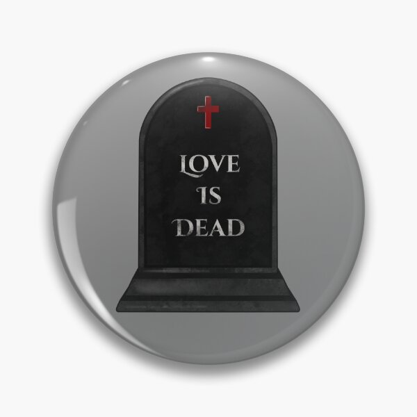 Item preview, Love Is Dead Quote - Gothic Tombstone with Red Cross designed and sold by Ossidiana..