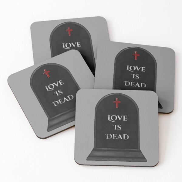 Item preview, Love Is Dead Quote - Gothic Tombstone with Red Cross designed and sold by Ossidiana..