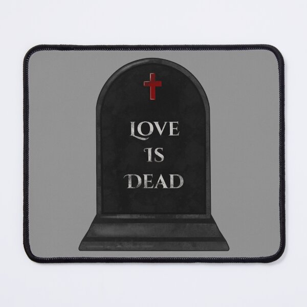 Item preview, Love Is Dead Quote - Gothic Tombstone with Red Cross designed and sold by Ossidiana..
