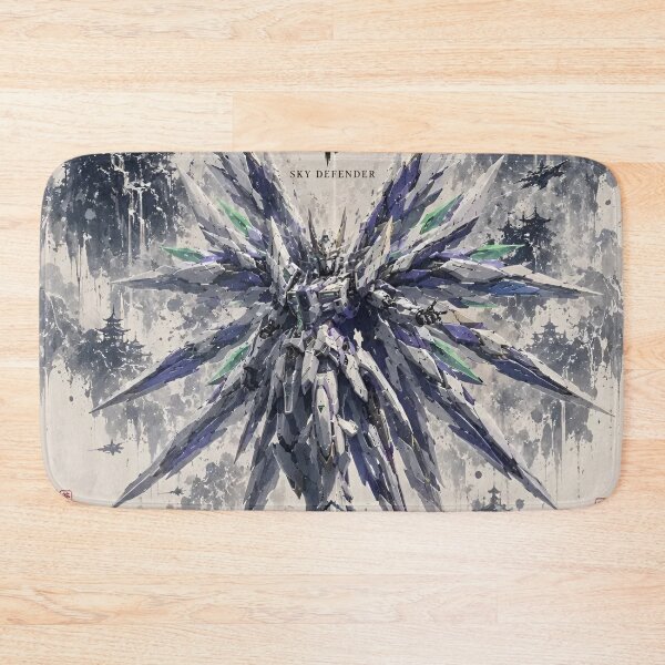 Item preview, Sky Defender Gundam Mecha | Celestial Winged Mobile Suit Anime Watercolor Art designed and sold by Dyan4.