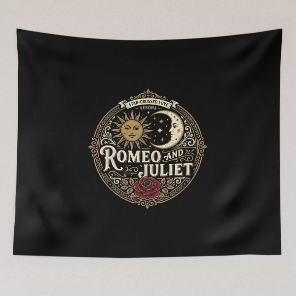 Item preview, Romeo and Juliet Star Crossed Love Verona Sun Moon Design designed and sold by Fenay Designs.