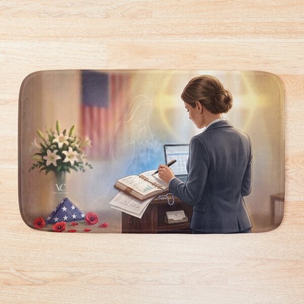 Item preview, Catholic Memorial Day Woman of Faith designed and sold by Omni Craft .