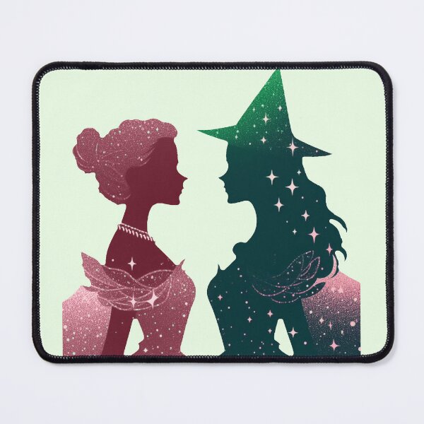 Aperçu de l'œuvre Elphaba et Glinda dans Wicked, la comédie musicale créée et vendue par NerdiPop.