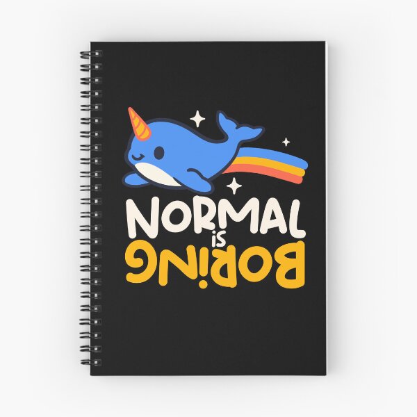 Item preview, Normal Is Boring - Cute Rainbow Narwhal Kawaii Aesthetic designed and sold by NemiMakeit.