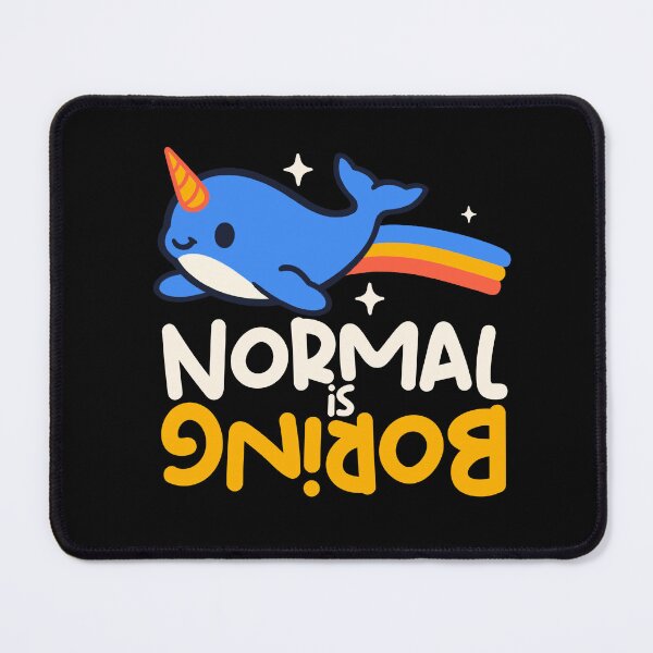 Item preview, Normal Is Boring - Cute Rainbow Narwhal Kawaii Aesthetic designed and sold by NemiMakeit.