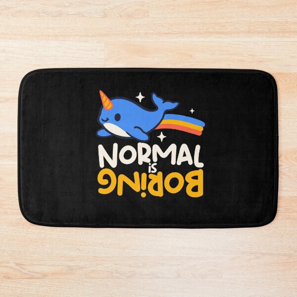 Item preview, Normal Is Boring - Cute Rainbow Narwhal Kawaii Aesthetic designed and sold by NemiMakeit.