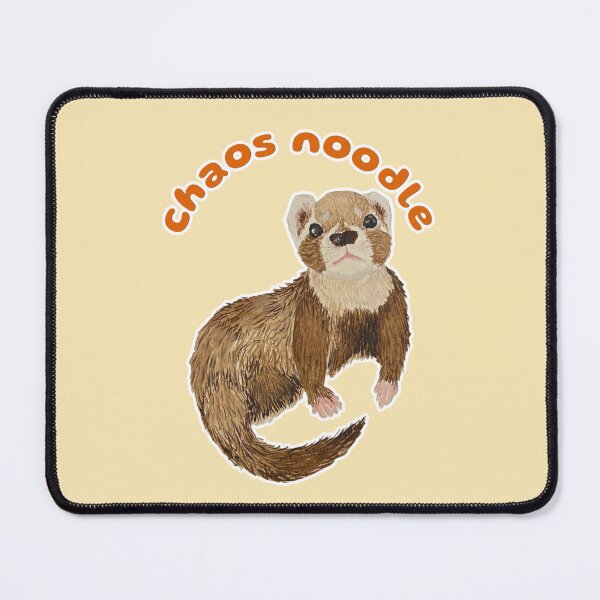 Item preview, Chaos Noodle Bramble the Ferret designed and sold by Blackberries & Moss.