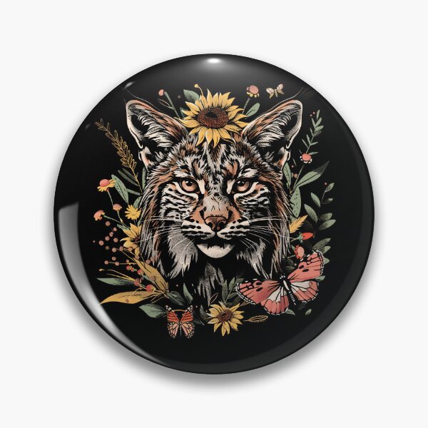 Item preview, Funny Bobcat Floral Colorful Boys Girls Kids designed and sold by rafaeltto.