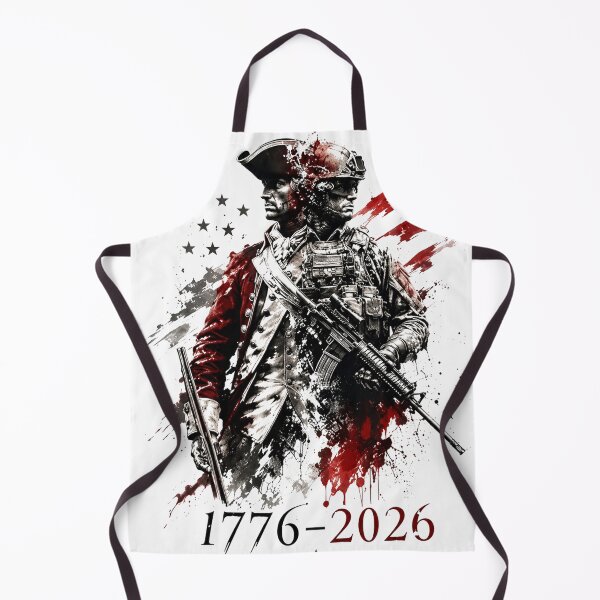 Item preview, 1776-2026 Patriotic Soldier 250th Anniversary 4th July designed and sold by Starry Night Creative Art.